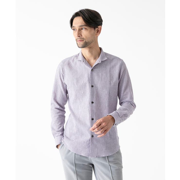 ジャージストライプ長袖シャツ | MICHEL KLEIN HOMME | 詳細画像12 