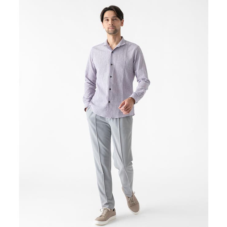 ジャージストライプ長袖シャツ | MICHEL KLEIN HOMME | 詳細画像13 