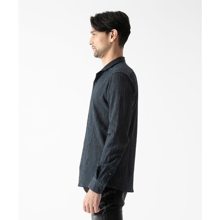 ジャージストライプ長袖シャツ | MICHEL KLEIN HOMME | 詳細画像5 
