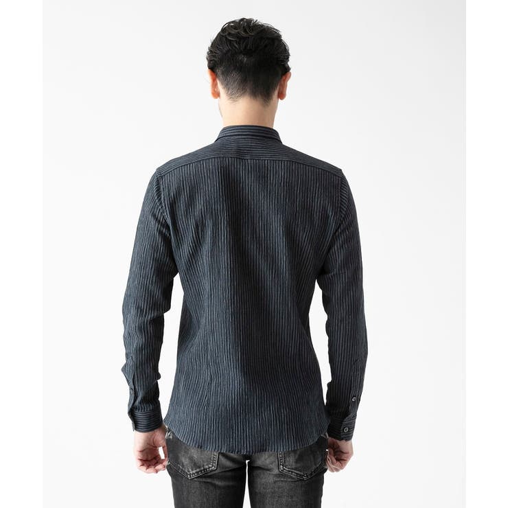 ジャージストライプ長袖シャツ | MICHEL KLEIN HOMME | 詳細画像6 