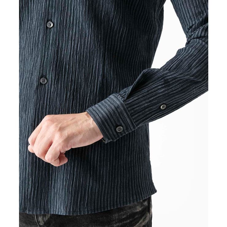 ジャージストライプ長袖シャツ | MICHEL KLEIN HOMME | 詳細画像8 