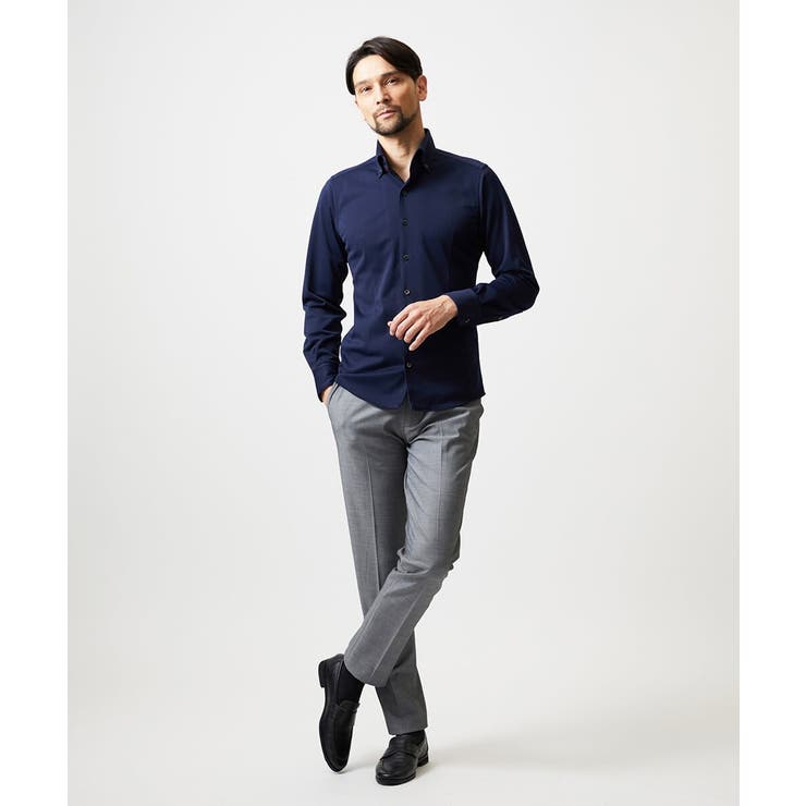 《日本製》ボタンダウン長袖シャツ | MICHEL KLEIN HOMME | 詳細画像5 