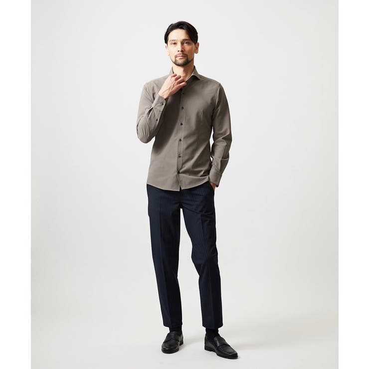 ストレッチサッカー長袖シャツ | MICHEL KLEIN HOMME | 詳細画像10 