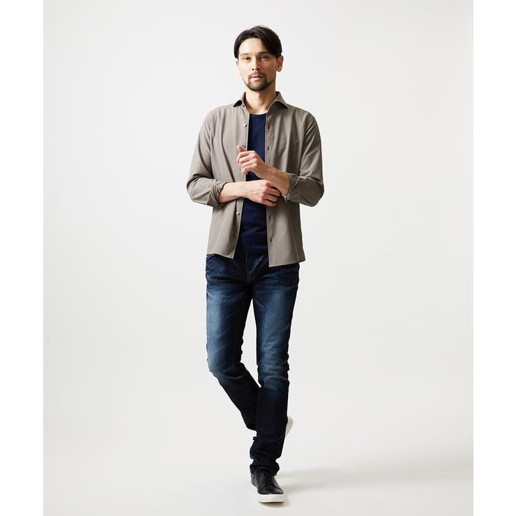 ストレッチサッカー長袖シャツ | MICHEL KLEIN HOMME | 詳細画像12 