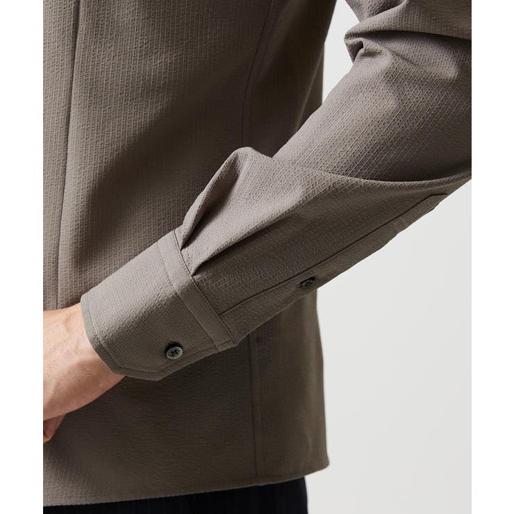 ストレッチサッカー長袖シャツ | MICHEL KLEIN HOMME | 詳細画像5 