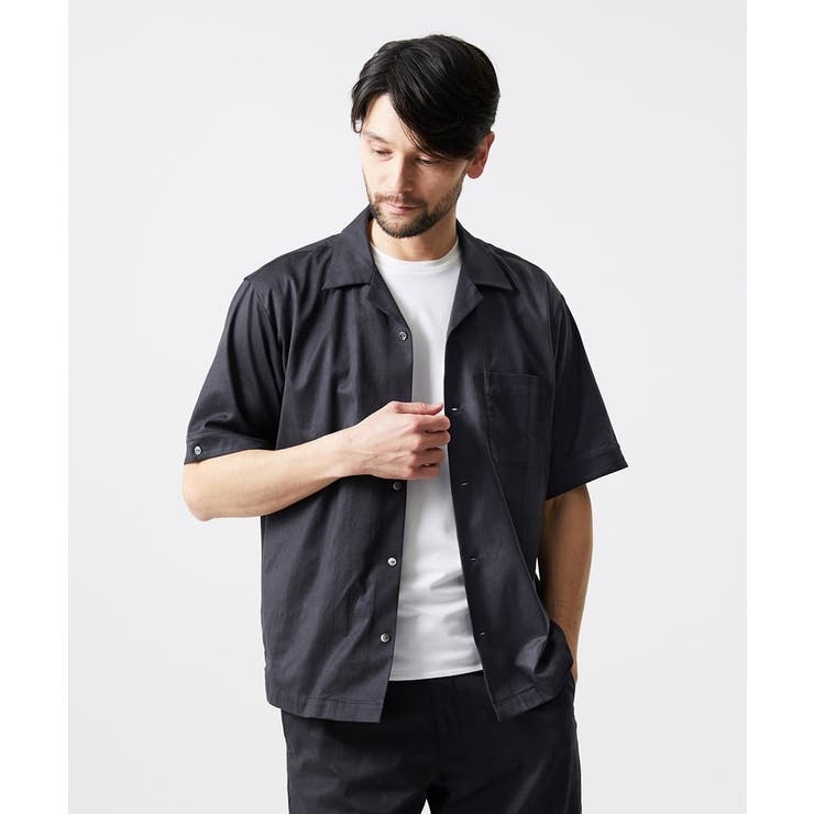 【セットアップ】スエード半袖シャツ | MICHEL KLEIN HOMME | 詳細画像6 