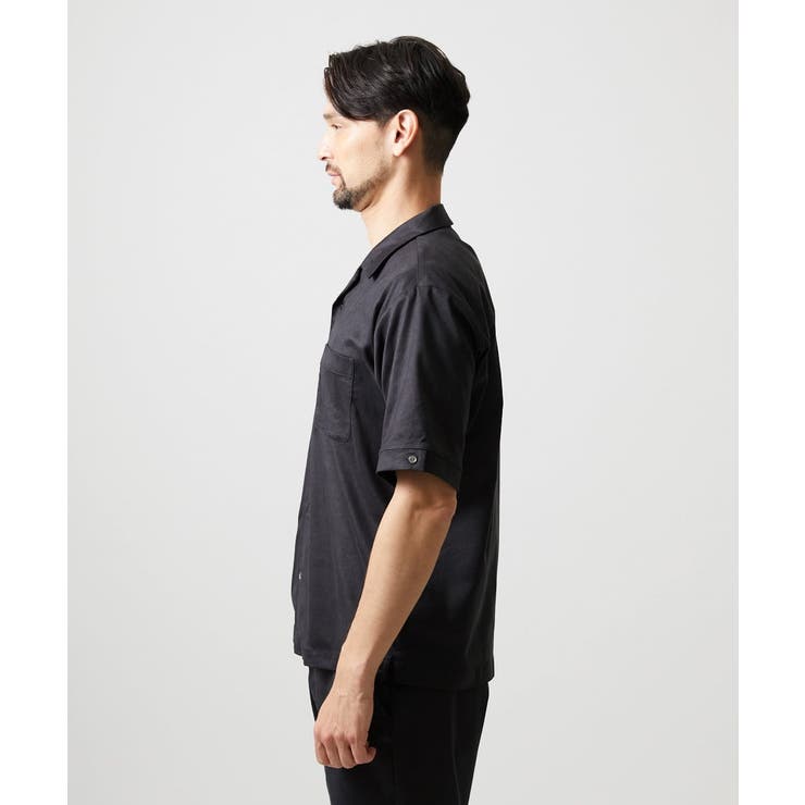 【セットアップ】スエード半袖シャツ | MICHEL KLEIN HOMME | 詳細画像8 