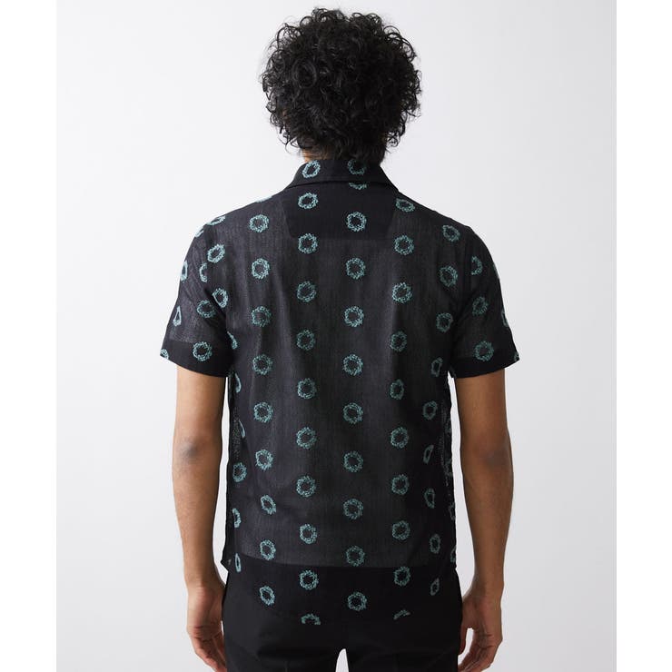 総柄シアー半袖シャツ | MICHEL KLEIN HOMME | 詳細画像8 