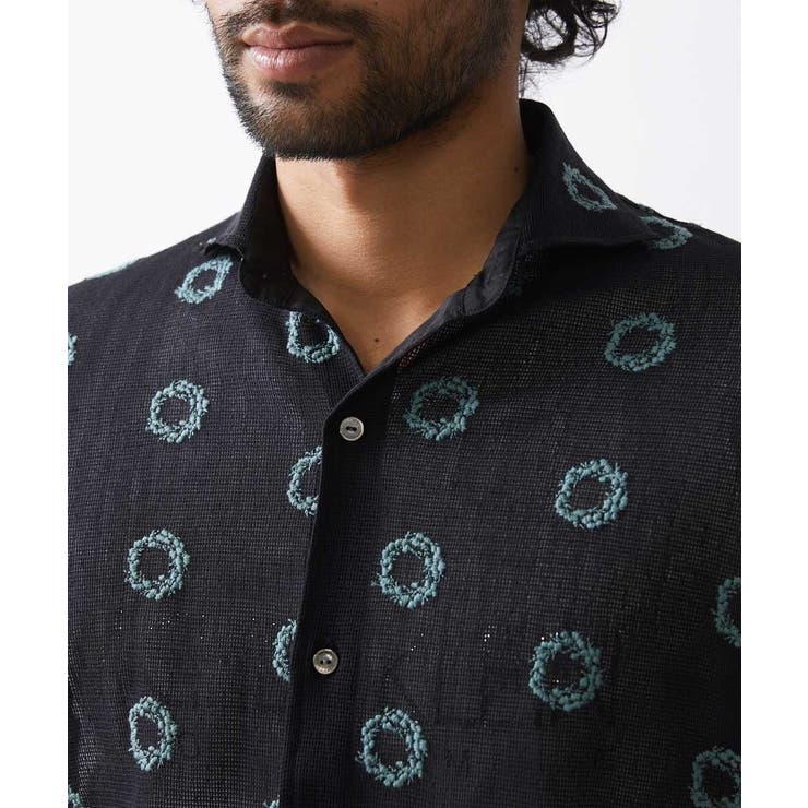 総柄シアー半袖シャツ | MICHEL KLEIN HOMME | 詳細画像9 