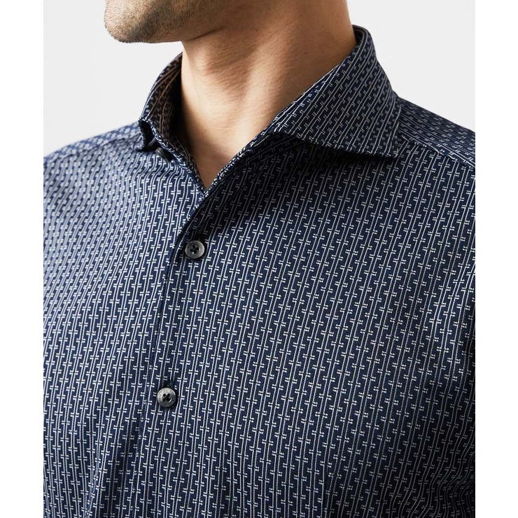 《日本製》ジャガード半袖シャツ | MICHEL KLEIN HOMME | 詳細画像10