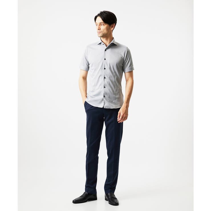 《日本製》ジャガード半袖シャツ | MICHEL KLEIN HOMME | 詳細画像15