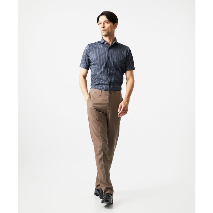 《日本製》ジャガード半袖シャツ | MICHEL KLEIN HOMME | 詳細画像6