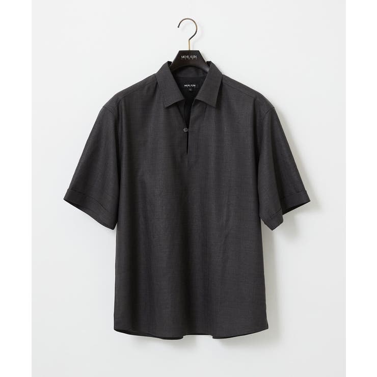 ダークグレー | 【セットアップ】カプリ半袖シャツ | MICHEL KLEIN HOMME