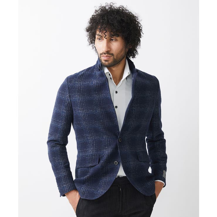 チェック柄コンバーチブルジャケット | MICHEL KLEIN HOMME | 詳細画像2 