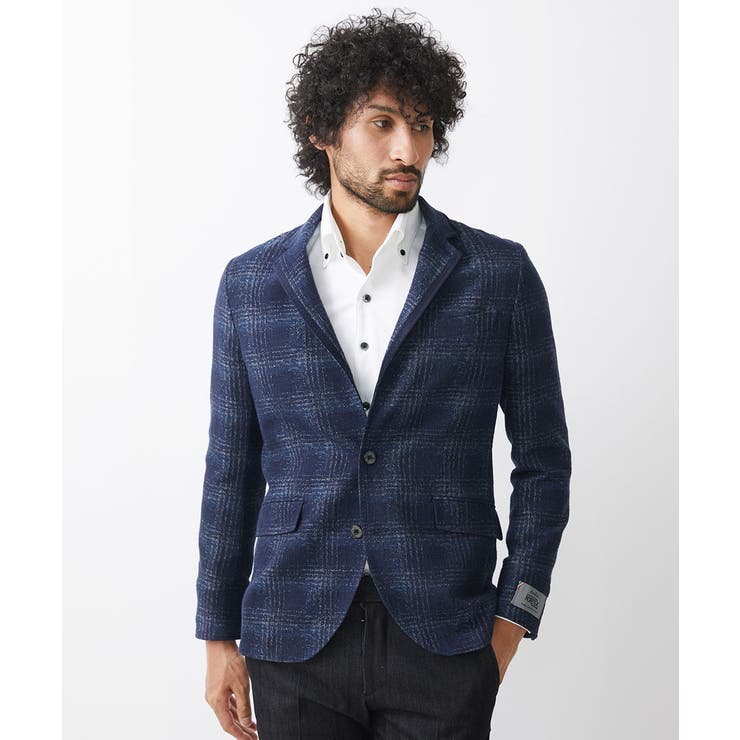 チェック柄コンバーチブルジャケット | MICHEL KLEIN HOMME | 詳細画像3 