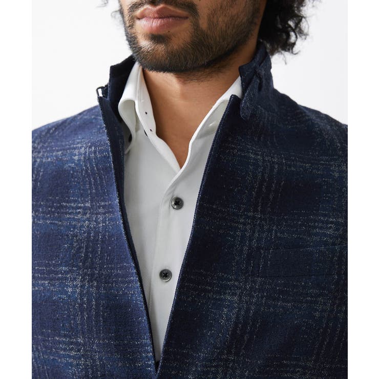 チェック柄コンバーチブルジャケット | MICHEL KLEIN HOMME | 詳細画像9 