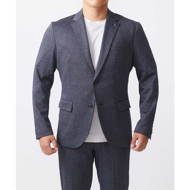 ネイビー(57) | 【2024年モデル】BODY MAKEウール調ストレッチテーラードジャケット セ… | MICHEL KLEIN HOMME