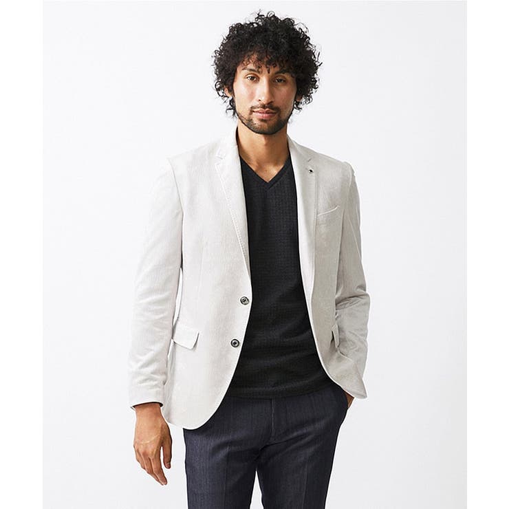 ベロアストレッチテーラードジャケット | MICHEL KLEIN HOMME | 詳細画像2 