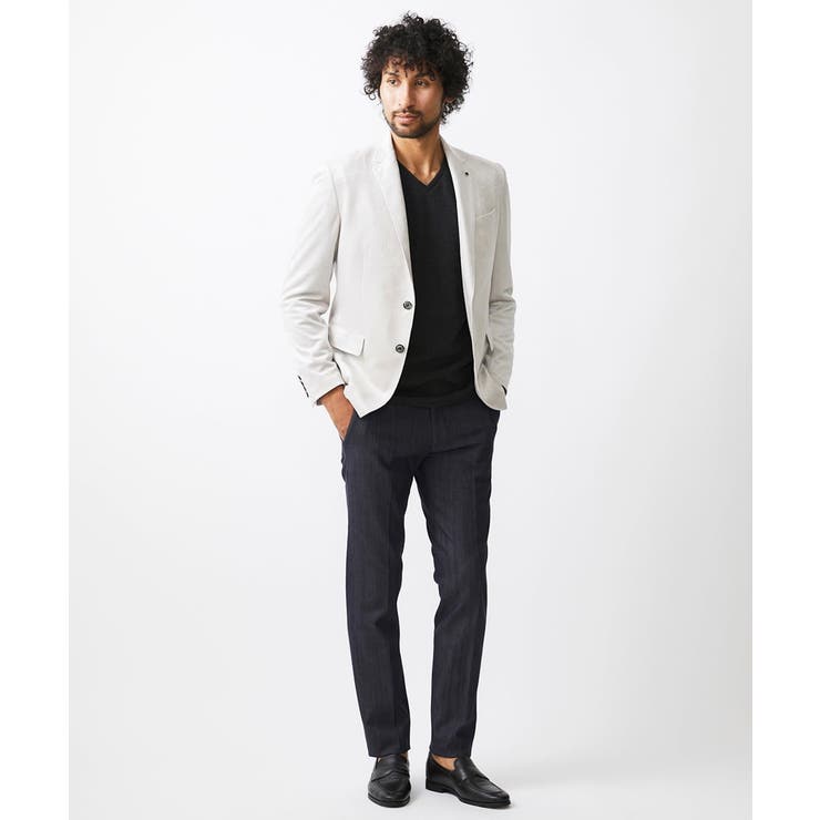 ベロアストレッチテーラードジャケット | MICHEL KLEIN HOMME | 詳細画像4 