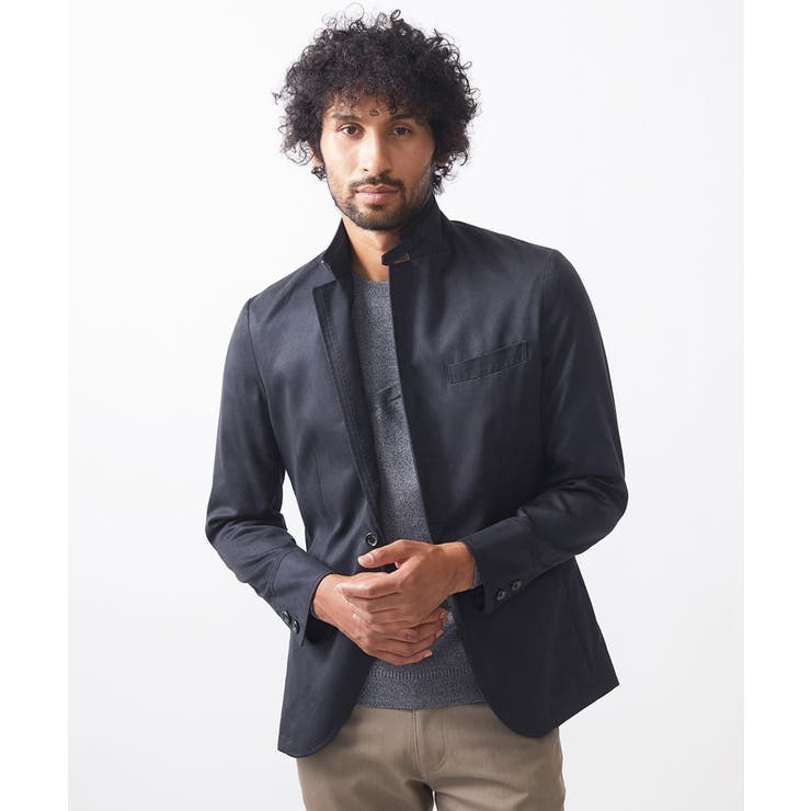 ブラック | スエードコンバーチブルジャケット | MICHEL KLEIN HOMME