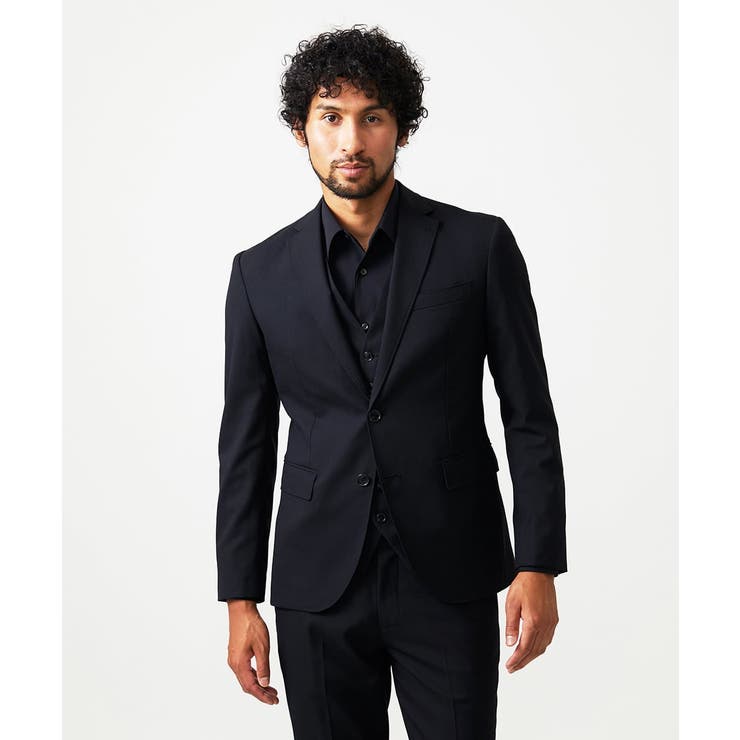 ブラック | 【セットアップ】小紋柄テーラードジャケット | MICHEL KLEIN HOMME