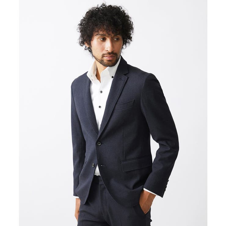 ツィード調ストレッチテーラードジャケット セットアップ | MICHEL KLEIN HOMME | 詳細画像4 