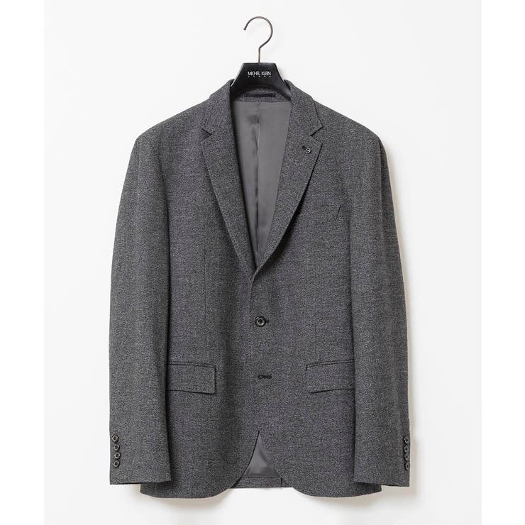 ダークグレー | ツィード調ストレッチテーラードジャケット セットアップ | MICHEL KLEIN HOMME