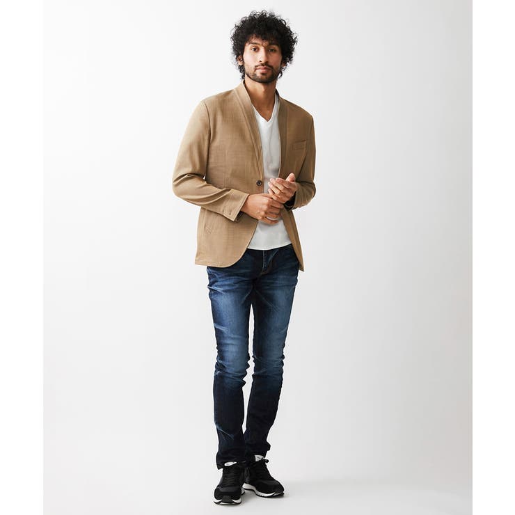 デニム調ノーカラージャケット | MICHEL KLEIN HOMME | 詳細画像12 