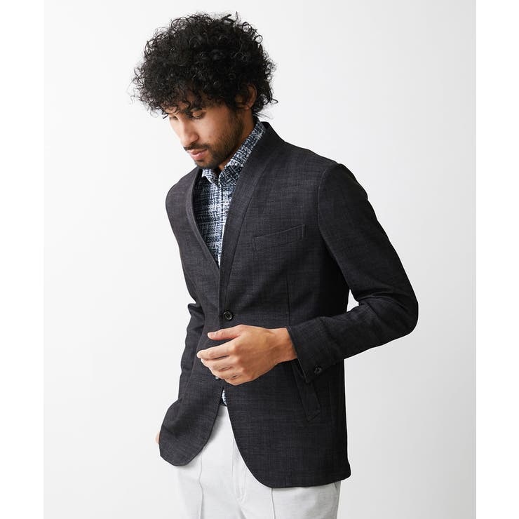 デニム調ノーカラージャケット | MICHEL KLEIN HOMME | 詳細画像5 