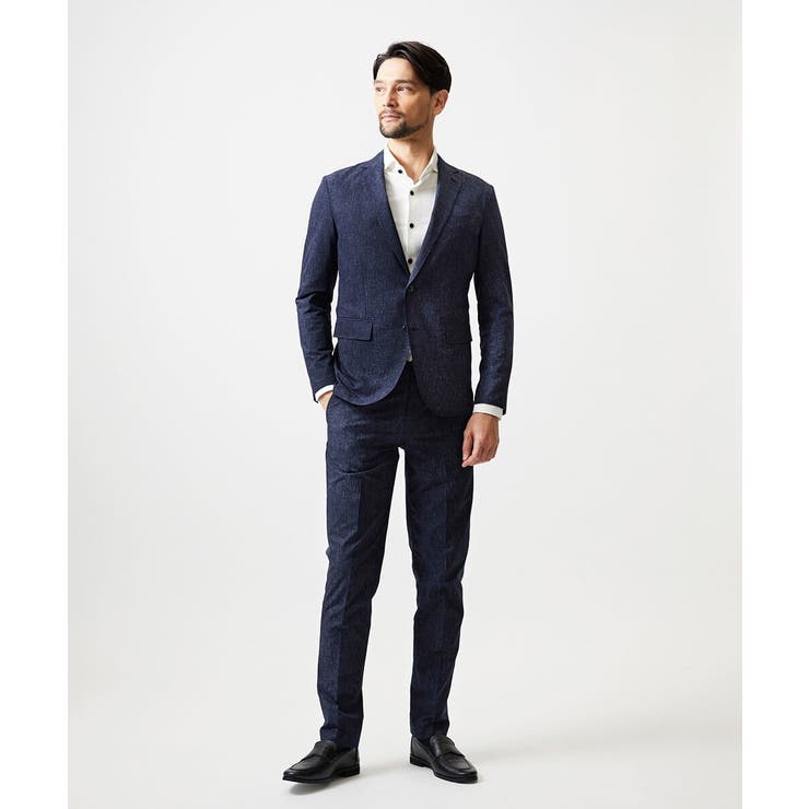 【セットアップ】メッシュプリントテーラードジャケット | MICHEL KLEIN HOMME | 詳細画像3 