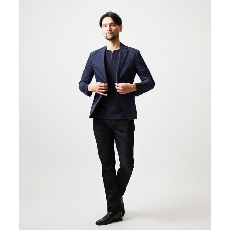 【セットアップ】メッシュプリントテーラードジャケット | MICHEL KLEIN HOMME | 詳細画像5 