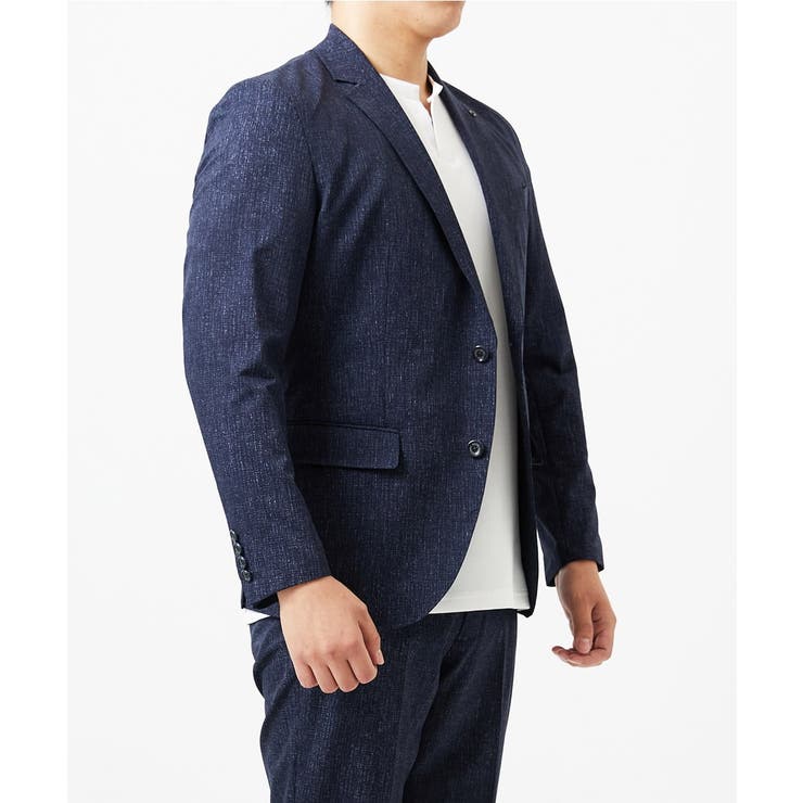 【BODY MAKE】【セットアップ】メッシュプリントテーラードジャケット | MICHEL KLEIN HOMME | 詳細画像4 