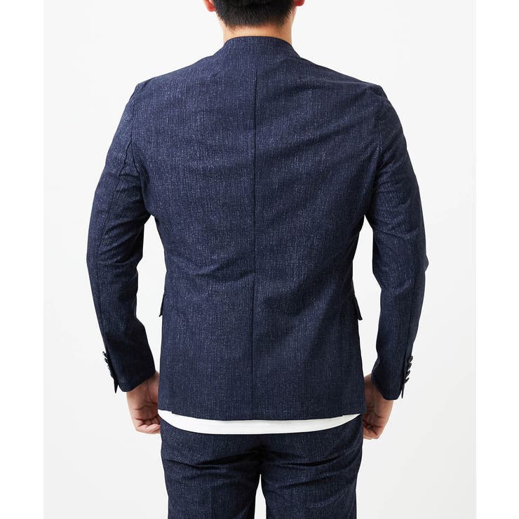 【BODY MAKE】【セットアップ】メッシュプリントテーラードジャケット | MICHEL KLEIN HOMME | 詳細画像5 