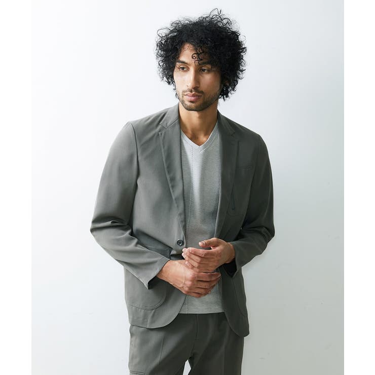 カーキ(36) | デザインジャケット | MICHEL KLEIN HOMME