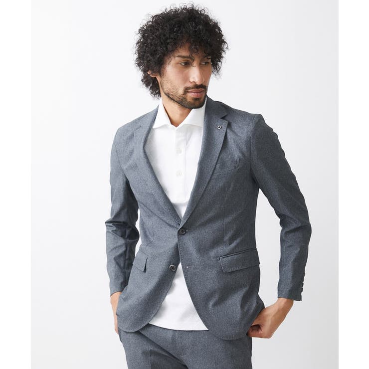 グレー | 【セットアップ】メッシュテーラードジャケット | MICHEL KLEIN HOMME