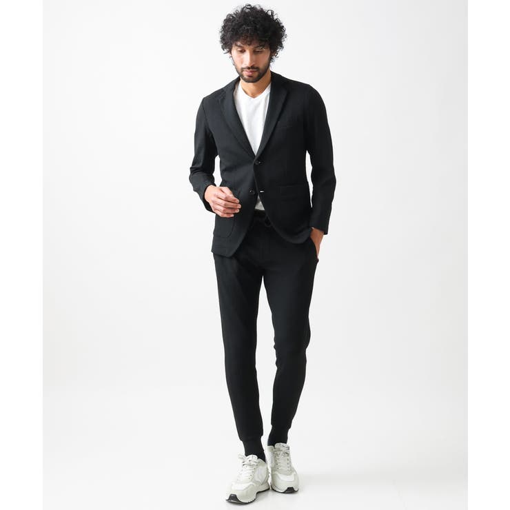 ブランドロゴ刺繍入りニットジャケット | MICHEL KLEIN HOMME | 詳細画像10 
