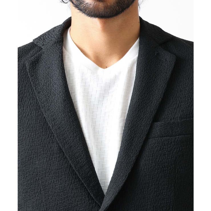 ブランドロゴ刺繍入りニットジャケット | MICHEL KLEIN HOMME | 詳細画像13 