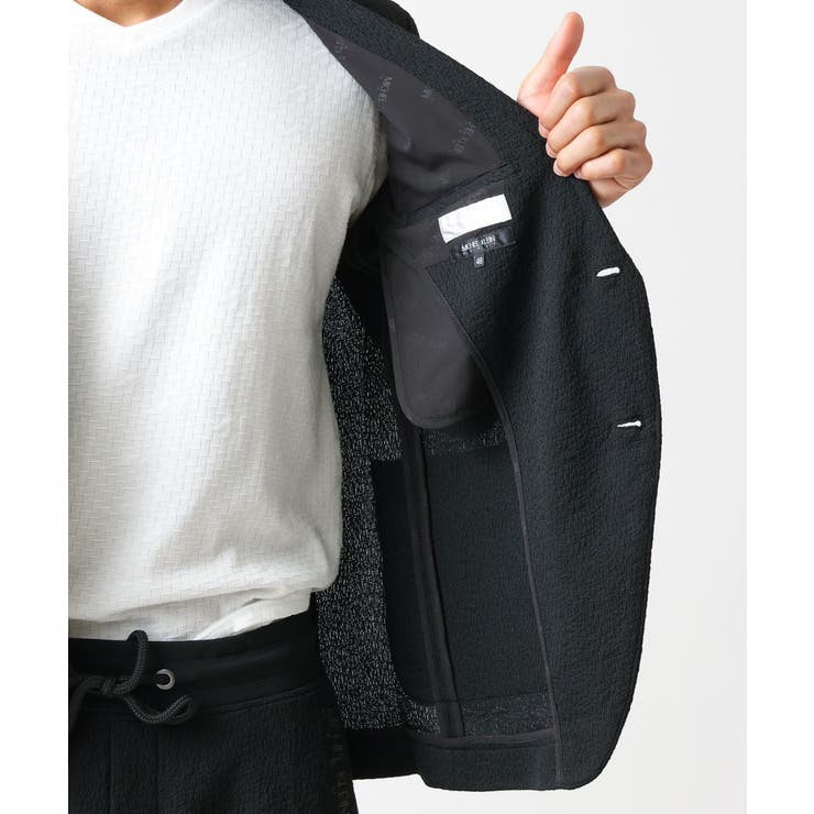 ブランドロゴ刺繍入りニットジャケット | MICHEL KLEIN HOMME | 詳細画像20 