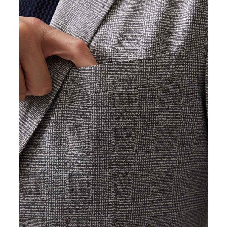 【セットアップ】グレンチェック柄テーラードジャケット | MICHEL KLEIN HOMME | 詳細画像12 