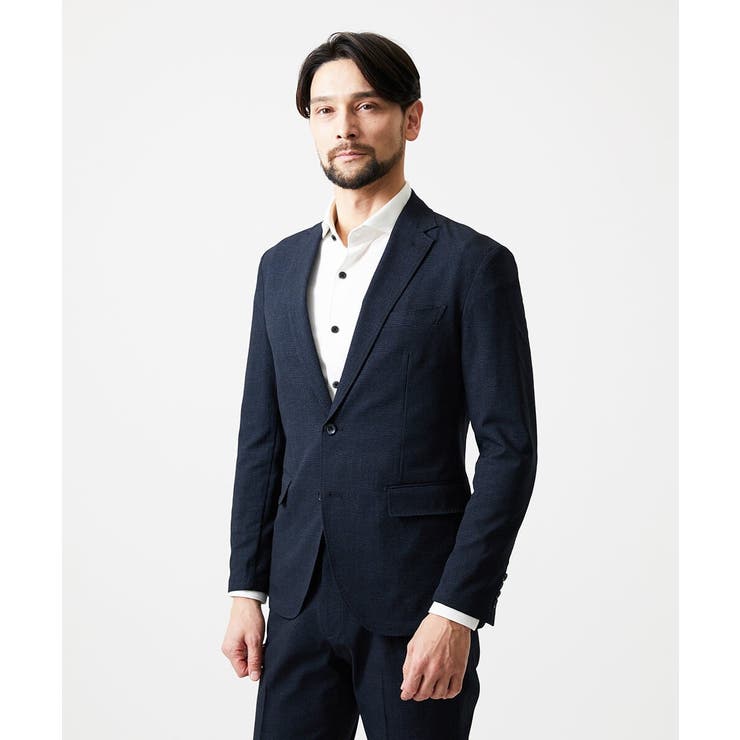 【セットアップ】グレンチェック柄テーラードジャケット | MICHEL KLEIN HOMME | 詳細画像2 