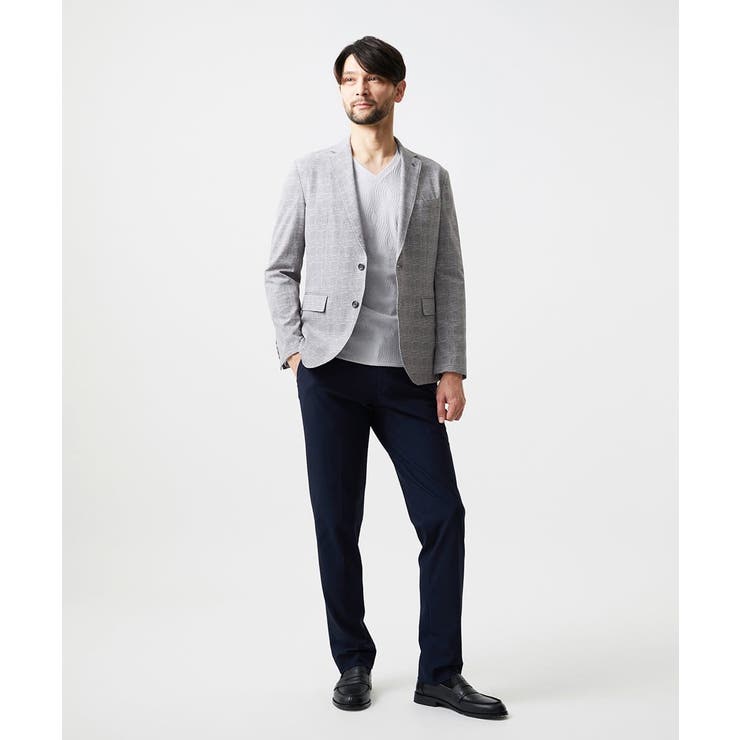 【セットアップ】グレンチェック柄テーラードジャケット | MICHEL KLEIN HOMME | 詳細画像6 