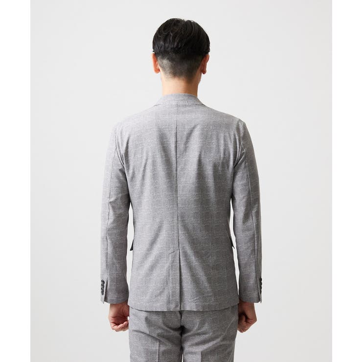 【セットアップ】グレンチェック柄テーラードジャケット | MICHEL KLEIN HOMME | 詳細画像8 