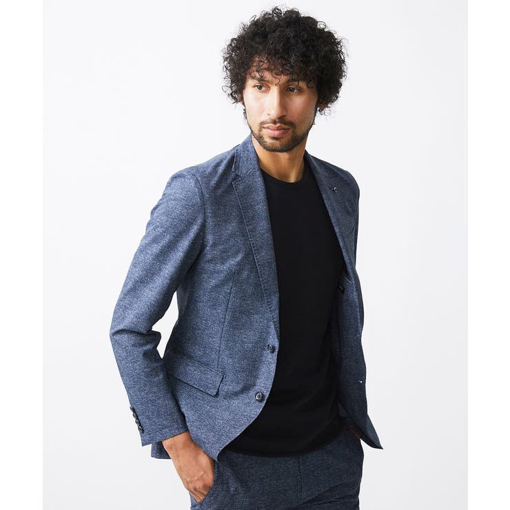 【セットアップ】メッシュプリントテーラードジャケット | MICHEL KLEIN HOMME | 詳細画像2 