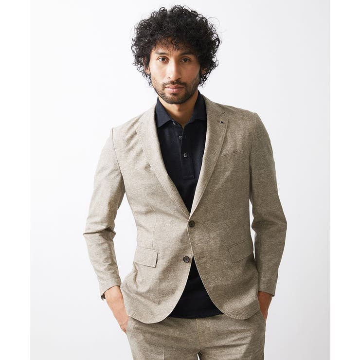 【セットアップ】メッシュプリントテーラードジャケット | MICHEL KLEIN HOMME | 詳細画像7 