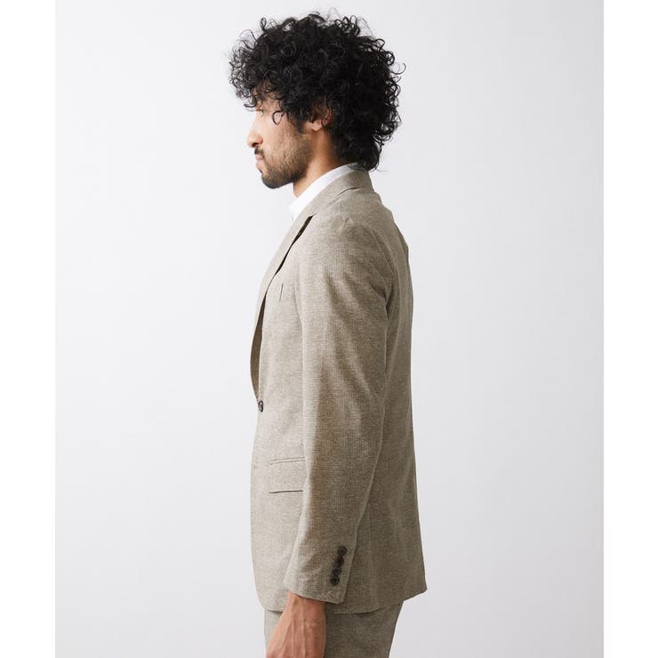 【セットアップ】メッシュプリントテーラードジャケット | MICHEL KLEIN HOMME | 詳細画像8 