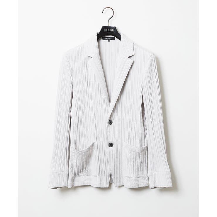 ライトグレー(91) | プリーツカットジャケット | MICHEL KLEIN HOMME
