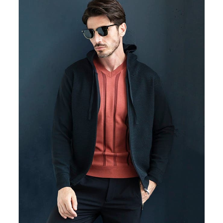 ニットZIPパーカー セットアップ[品番：ITKW0019144]｜MICHEL KLEIN