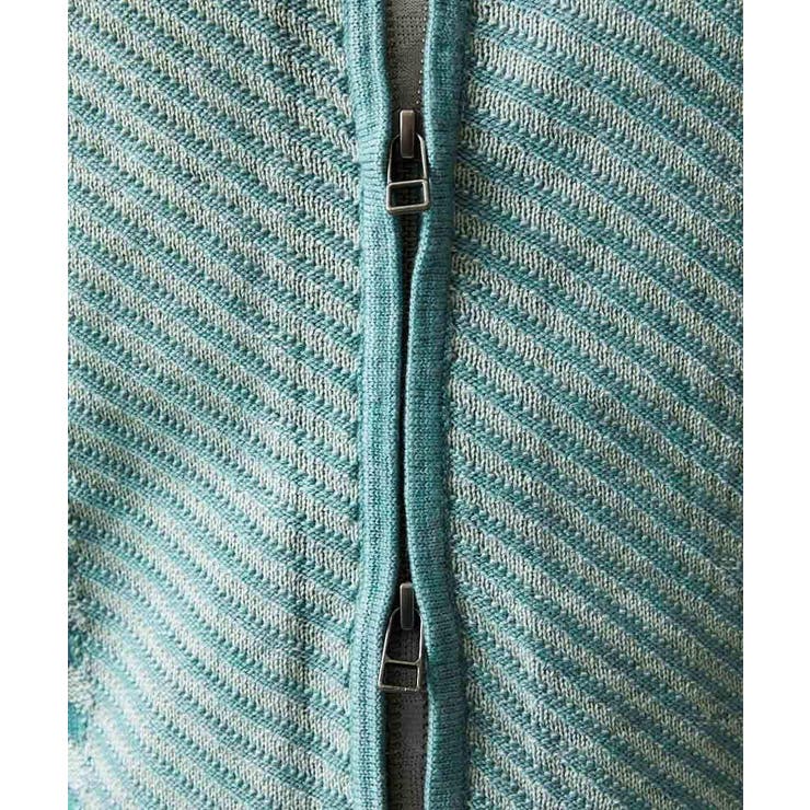 グラデーションスタンドカラーニットブルゾン | MICHEL KLEIN HOMME | 詳細画像12 