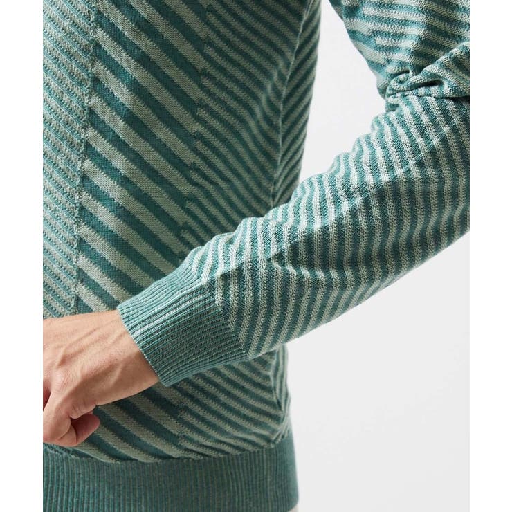 グラデーションスタンドカラーニットブルゾン | MICHEL KLEIN HOMME | 詳細画像9 