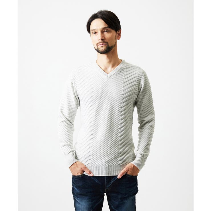 グラデーションVネックニット | MICHEL KLEIN HOMME | 詳細画像10 